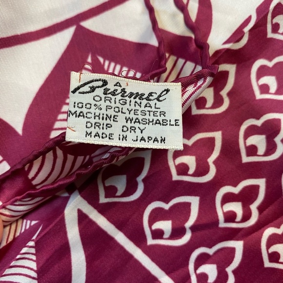 Vintage 1970s Burmel Polyester Scarf - Picture 4 of 5